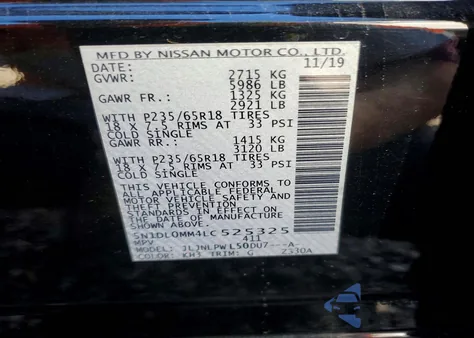 2020 Infiniti Qx60 Luxe z USA, uszkodzony, nr VIN 5N1DL0MM4LC525325